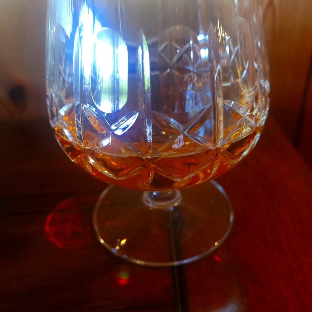 Cross & Olive Crystal Brandy Snifters.